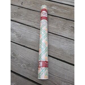 Vintage Magic Cover PEACHES Argyle Self-Adhesive Vinyl 8 Yds X 18" Contact Paper